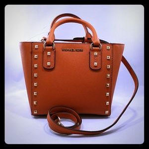 Michael Kors Sandrine Stud Crossbody Bag
